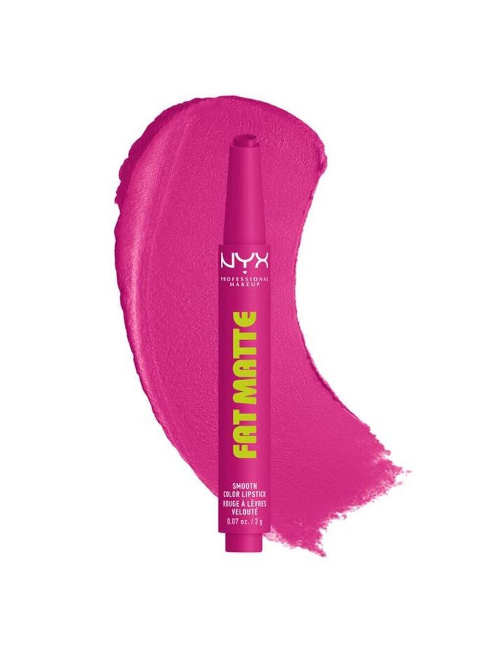 ⭐PICK 3/$15 NYX Fat Matte Lipstick Fluffy Fuchsia